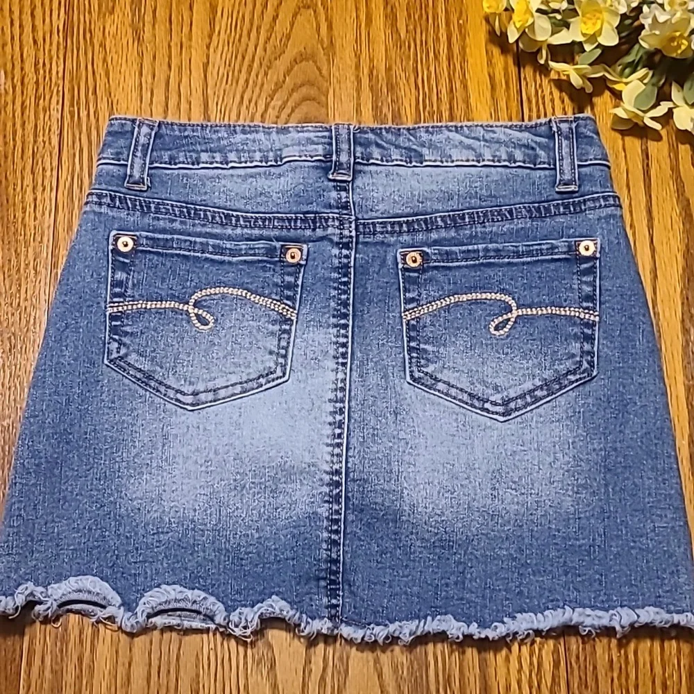Justice Blue Denim Skirt - Girl's 10